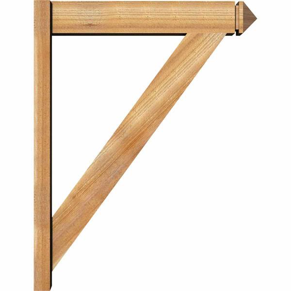 6 in. x 36 in. x 28 in. Western Red Cedar Rough Sawn Outlooker U955