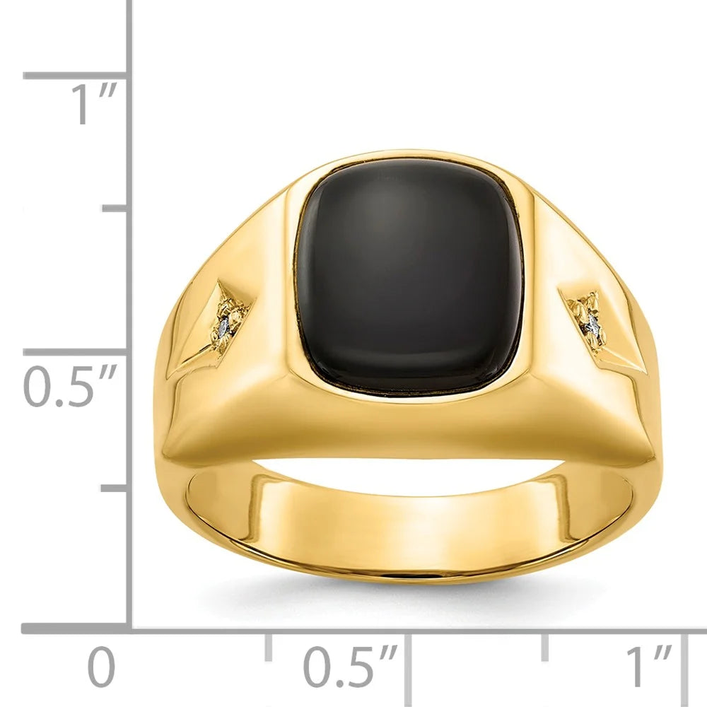 Black Onyx Diamond Ring K674760