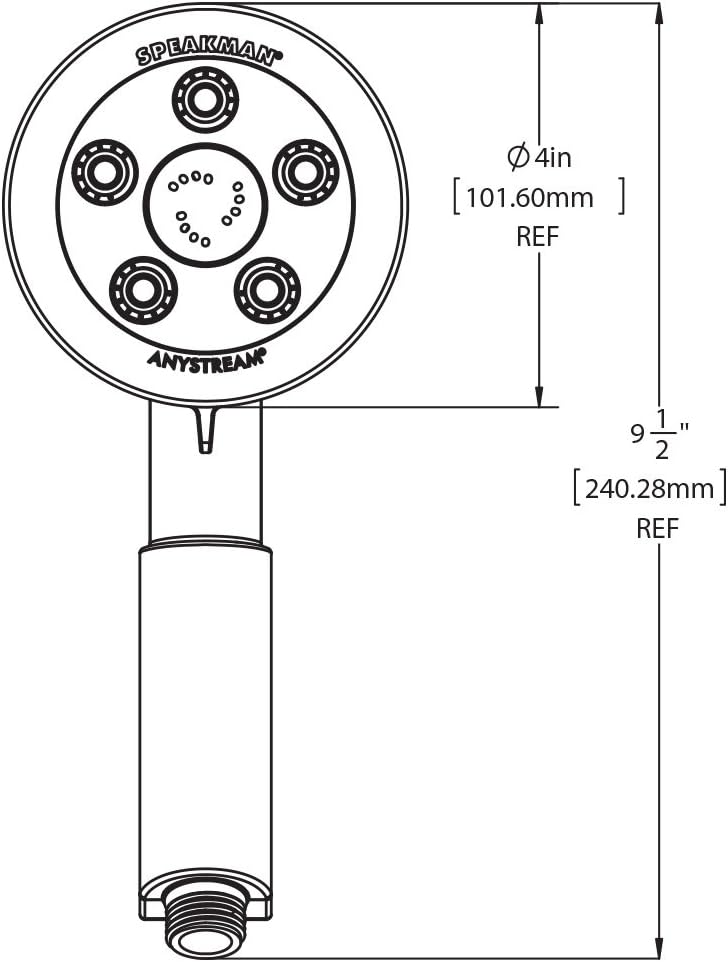 Polished Chrome Handheld Shower Head, 2.0 GPM, Pack of 2 P474