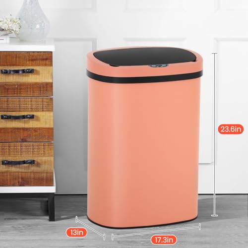 13-Gallon Stainless Steel Automatic Motion Sensor Trash Can L885