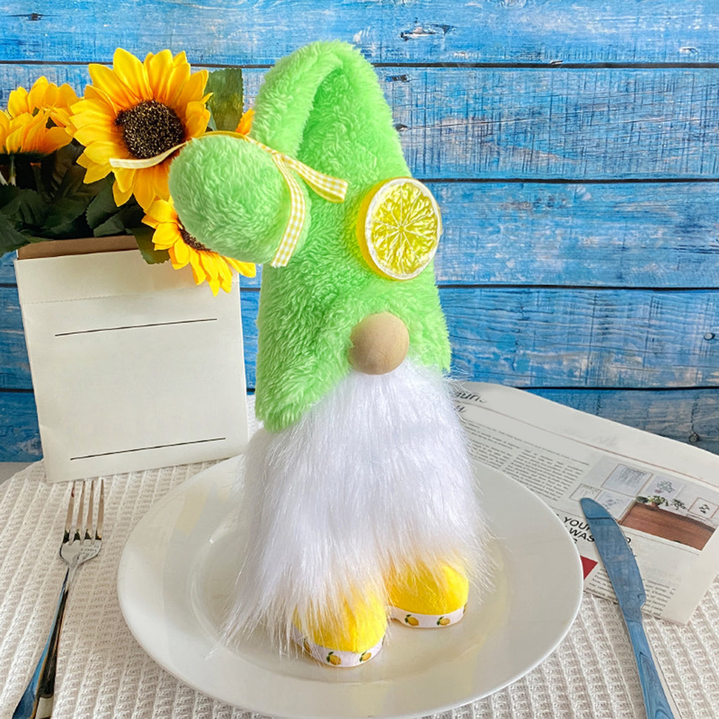 Gnomes Plush Doll Summer Style Faceless Doll Plushie Ornament Lemon Dwarf Doll Home Decor I127871