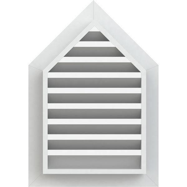 PVC Gable Vent with 1 inch Frame Size N31611