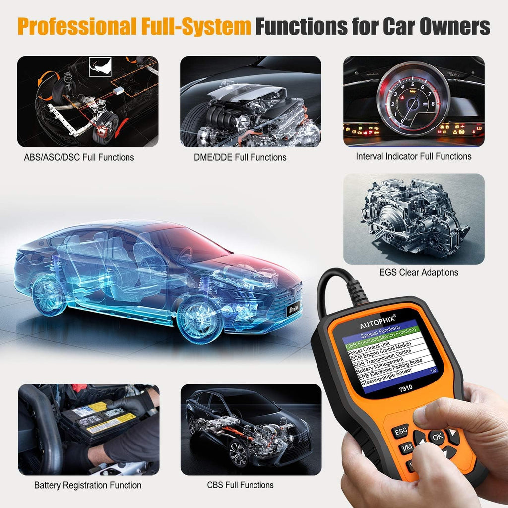 Enhanced 7910 Full-System OBD2 Scanner Auto Fault Code Reader M4529