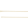 18k Yellow Gold Plated Wheat Chain Necklace With Lobster Clasp M594762