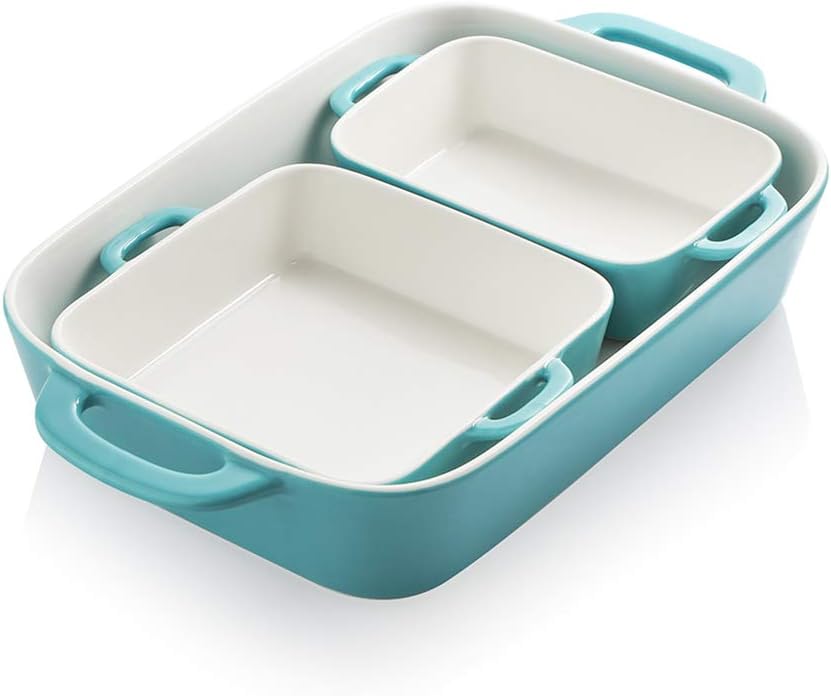 Red Ceramic Rectangular Baking Dish H498922