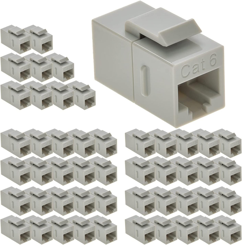 Cat.6 RJ45 Inline Coupler Female-Female 50-Pack H908221