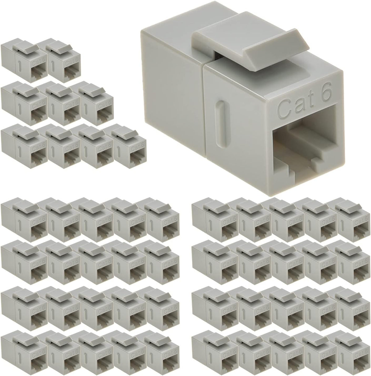Cat.6 RJ45 Inline Coupler Female-Female 50-Pack H908221