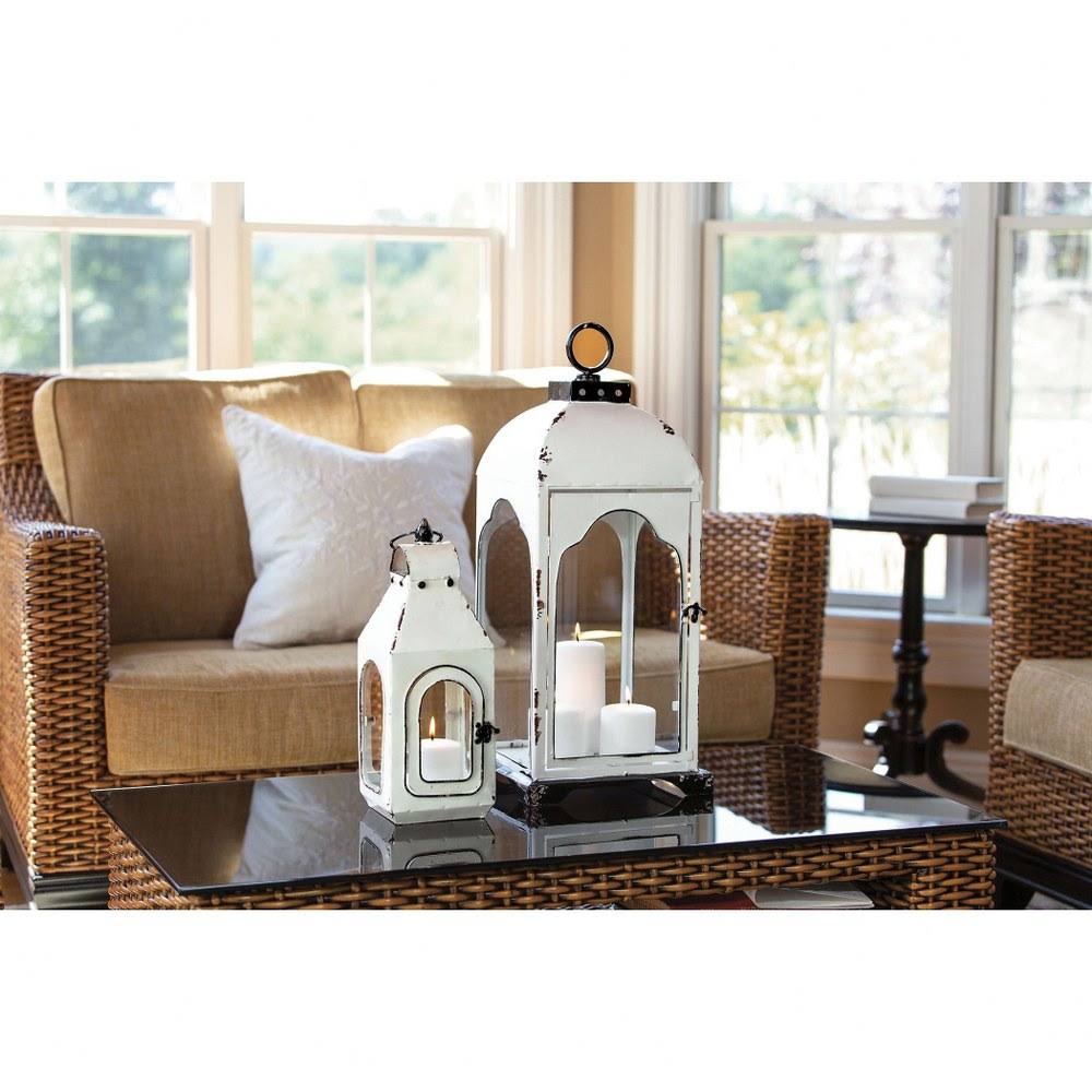 Colonial White Large Candle Lantern Z566514