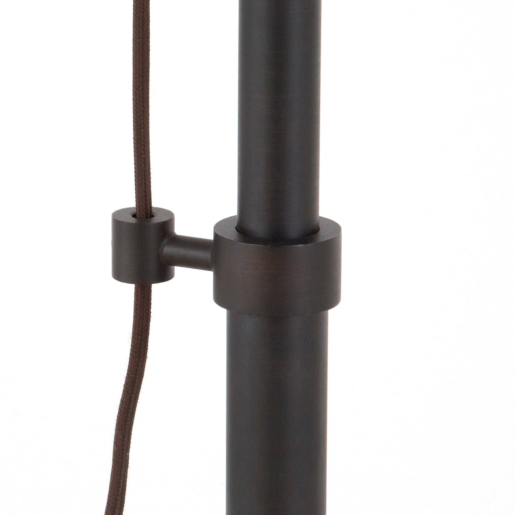 Blackened Bronze Floor Lamp with Pulley System L3580