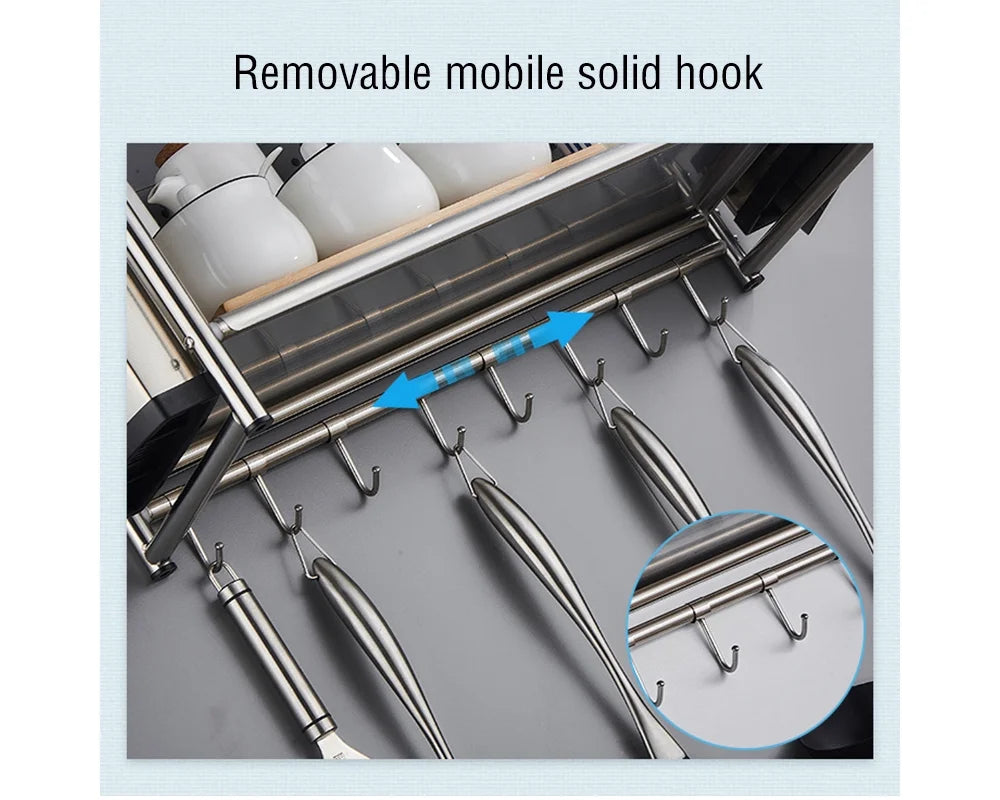 Stainless Steel Microwave Oven Wall Mount Shelf Rack P1563