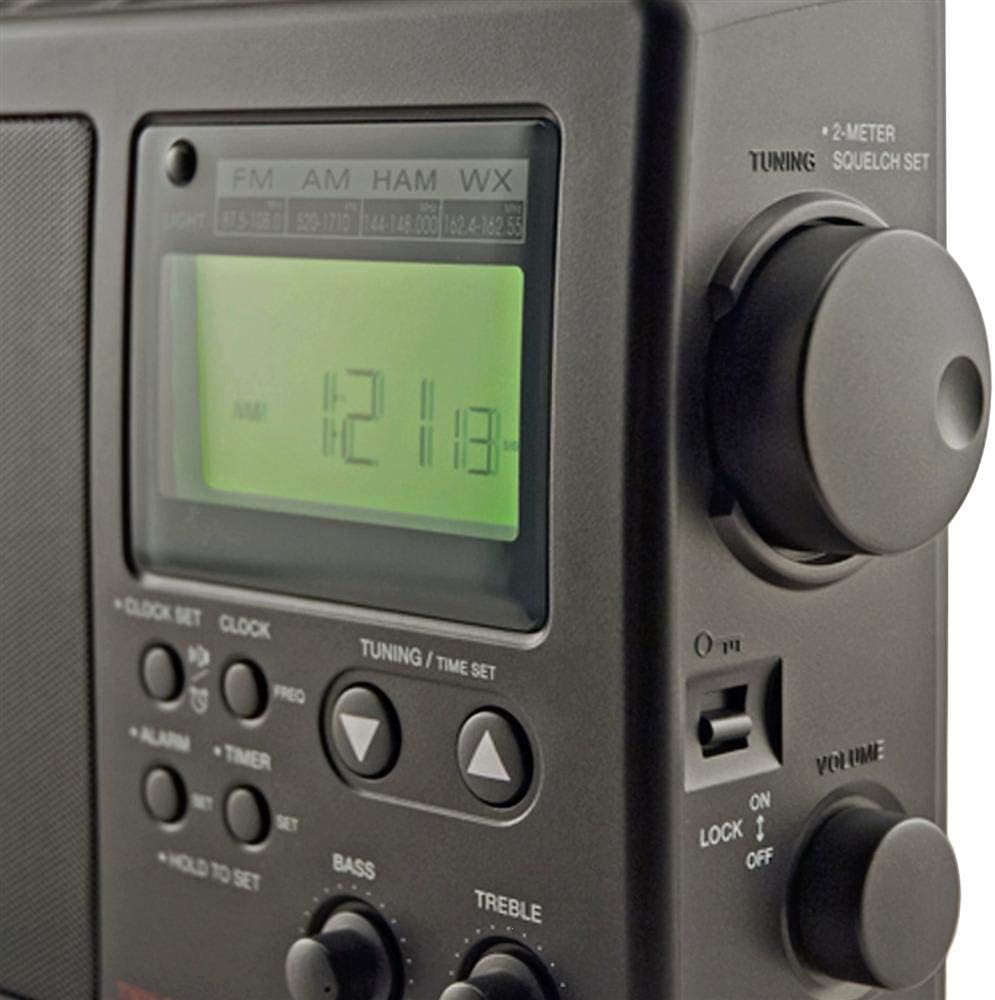 Black Portable AM FM Weather Radio Y914