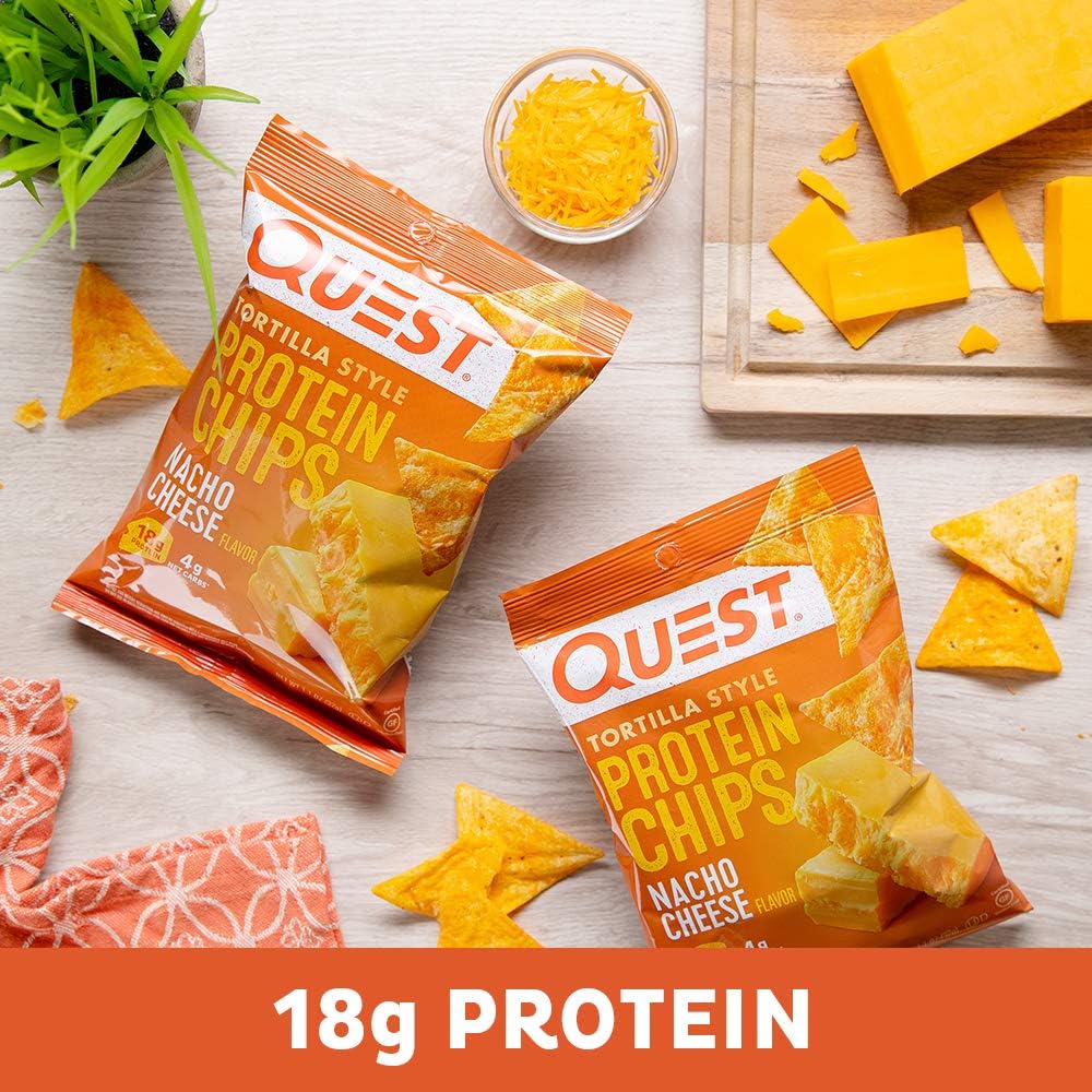 Protein Chips Variety Pack and Nacho Cheese Tortilla Style Protein Chips M9120