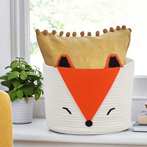 Orange Fox Storage Basket Medium X922396