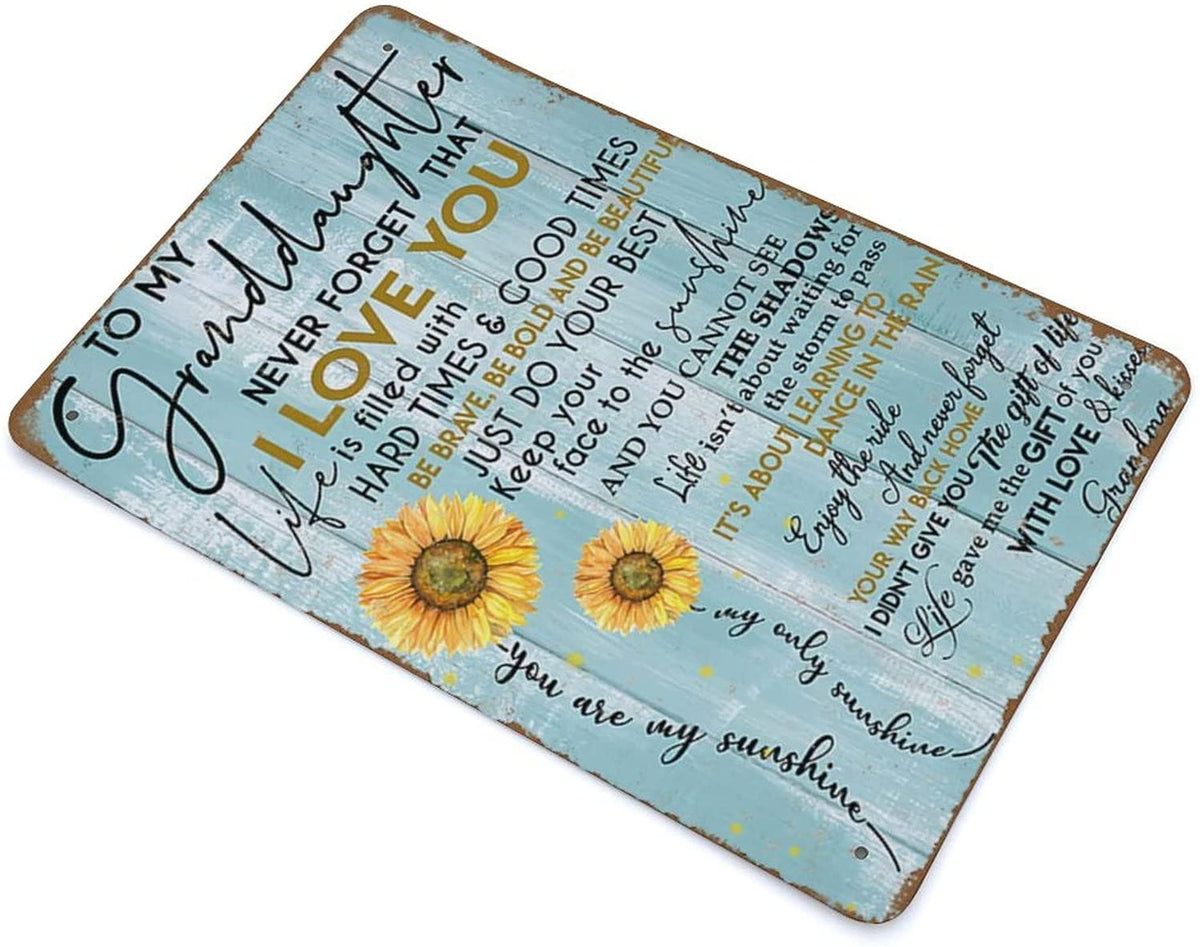 Vintage Metal Sign Wall Decor 8"x12" N115887