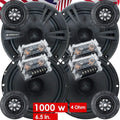 2 Pairs 6.5-Inch 2-Way Car Audio Component Speakers System R516