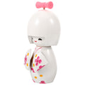 White Wood Kimono Doll Ornament W774