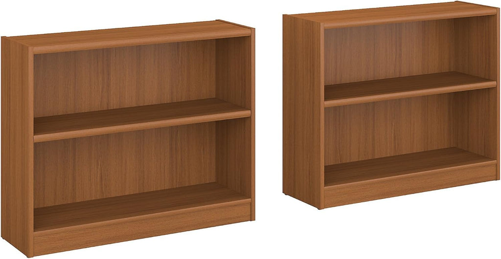 Pure White 2 Shelf Bookcase Set of 2 W749