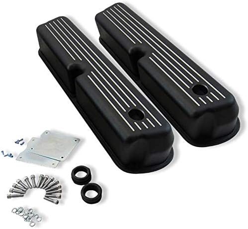 Black Aluminum Valve Covers for SBF X104600