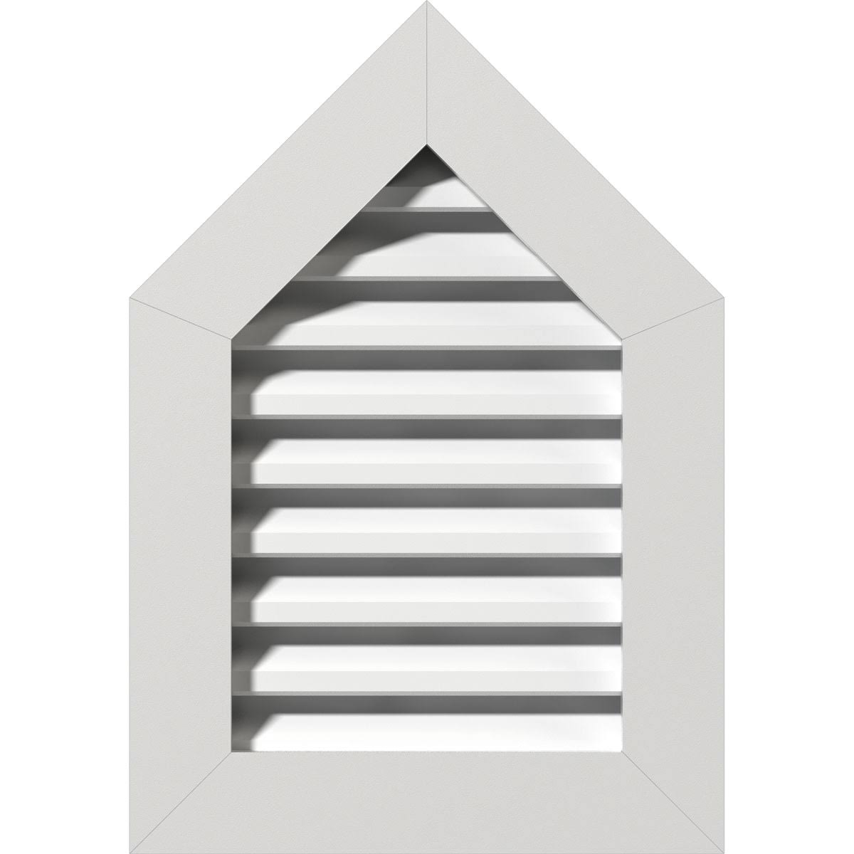 PVC Gable Vent with 1 inch Frame Size N31611