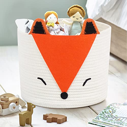 Orange Fox Storage Basket Medium X922396