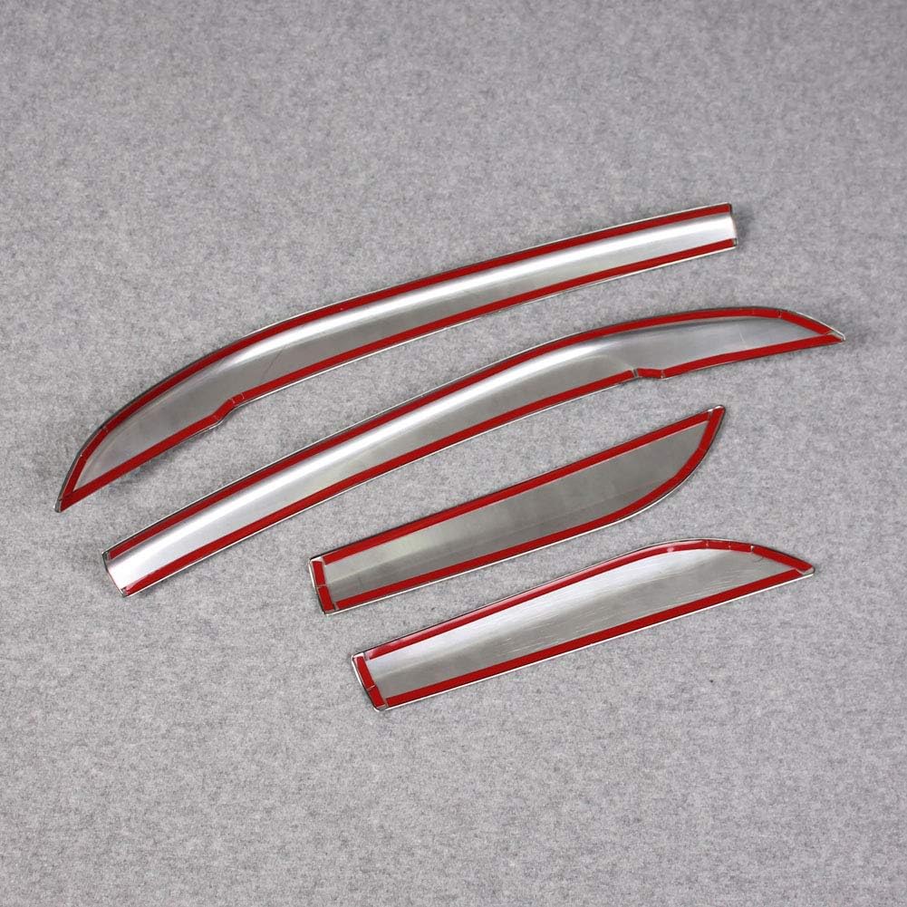 Front+Rear Bumper Corner Protection Cover Trims Stainless Steel Pack of 2 W459363