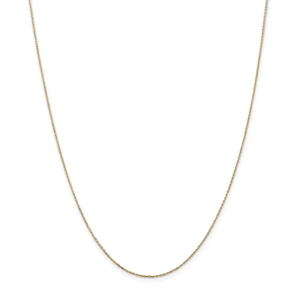 14k Yellow Gold Initial W Necklace - 22 Inch T720769