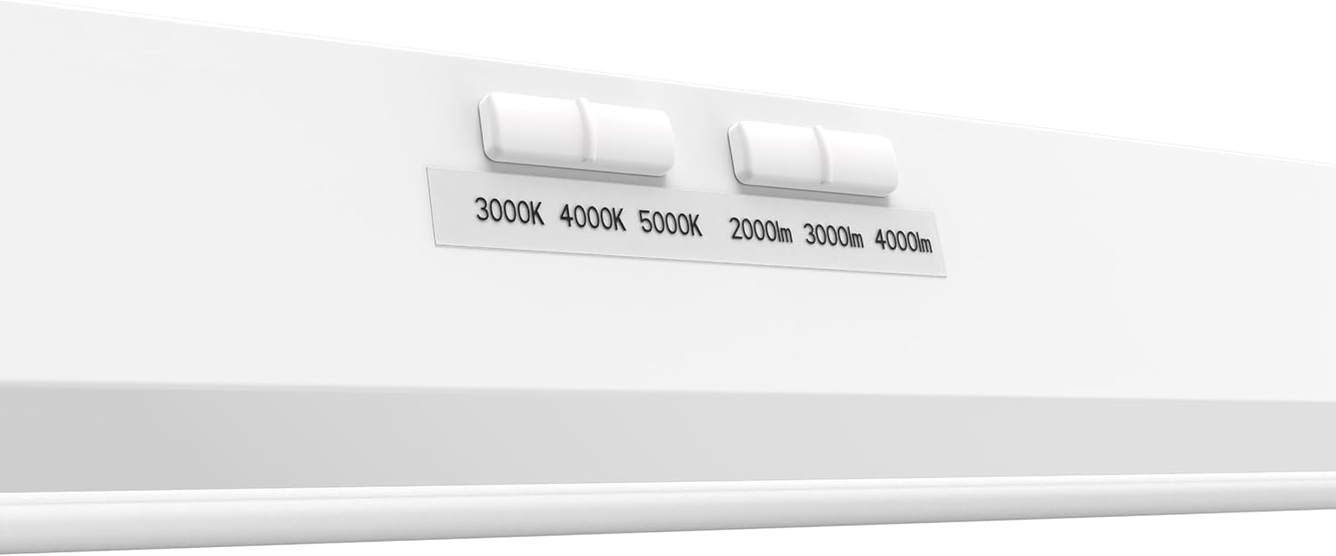 LED Flush Mount Ceiling Light, 4-Foot, 3000K-5000K Switchable Color Temperature O279359