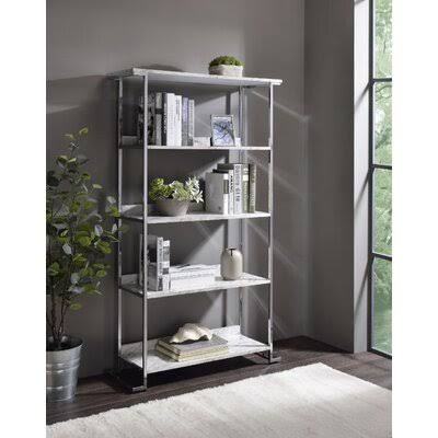 Chrome Ladder Bookcase F86653