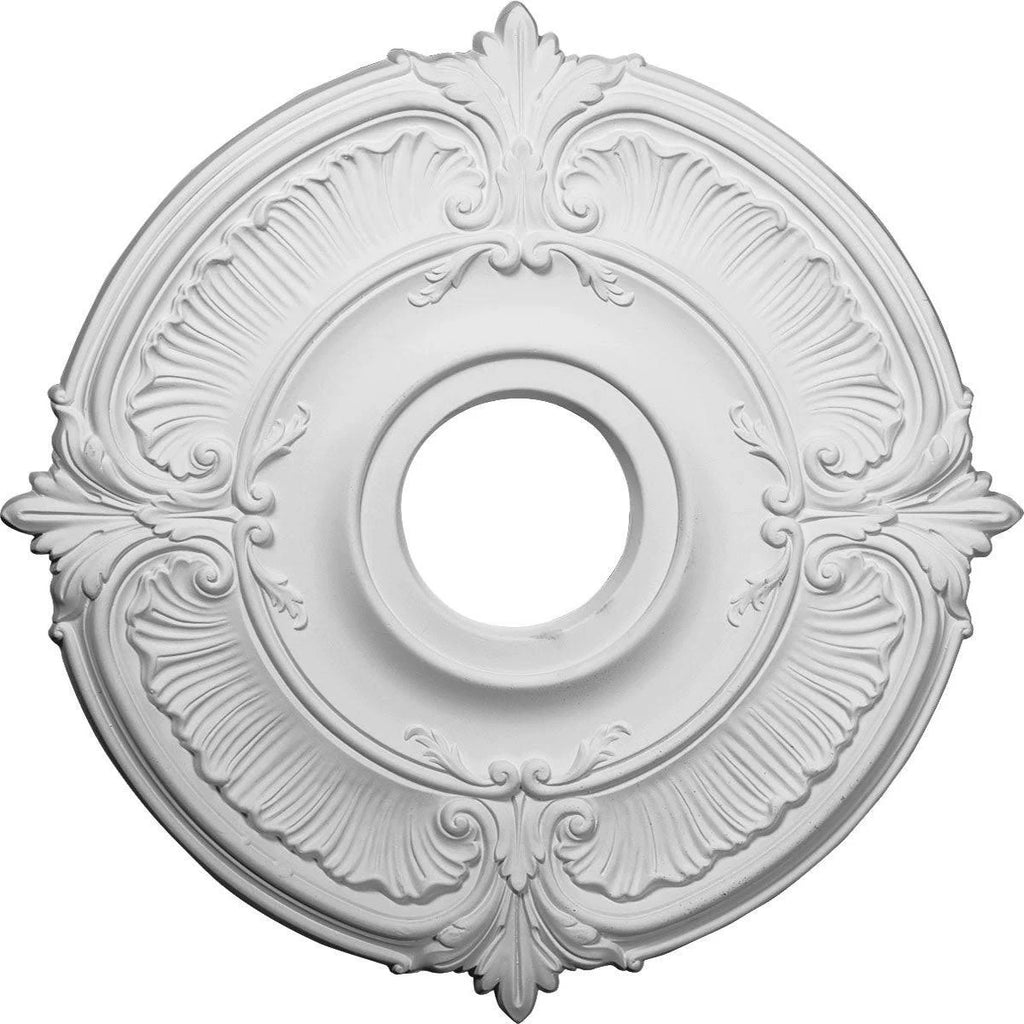 18x22OD x 4x22ID x 5/8x22P Hand-Painted Stone Hearth Crackle Ceiling Medallion N901424