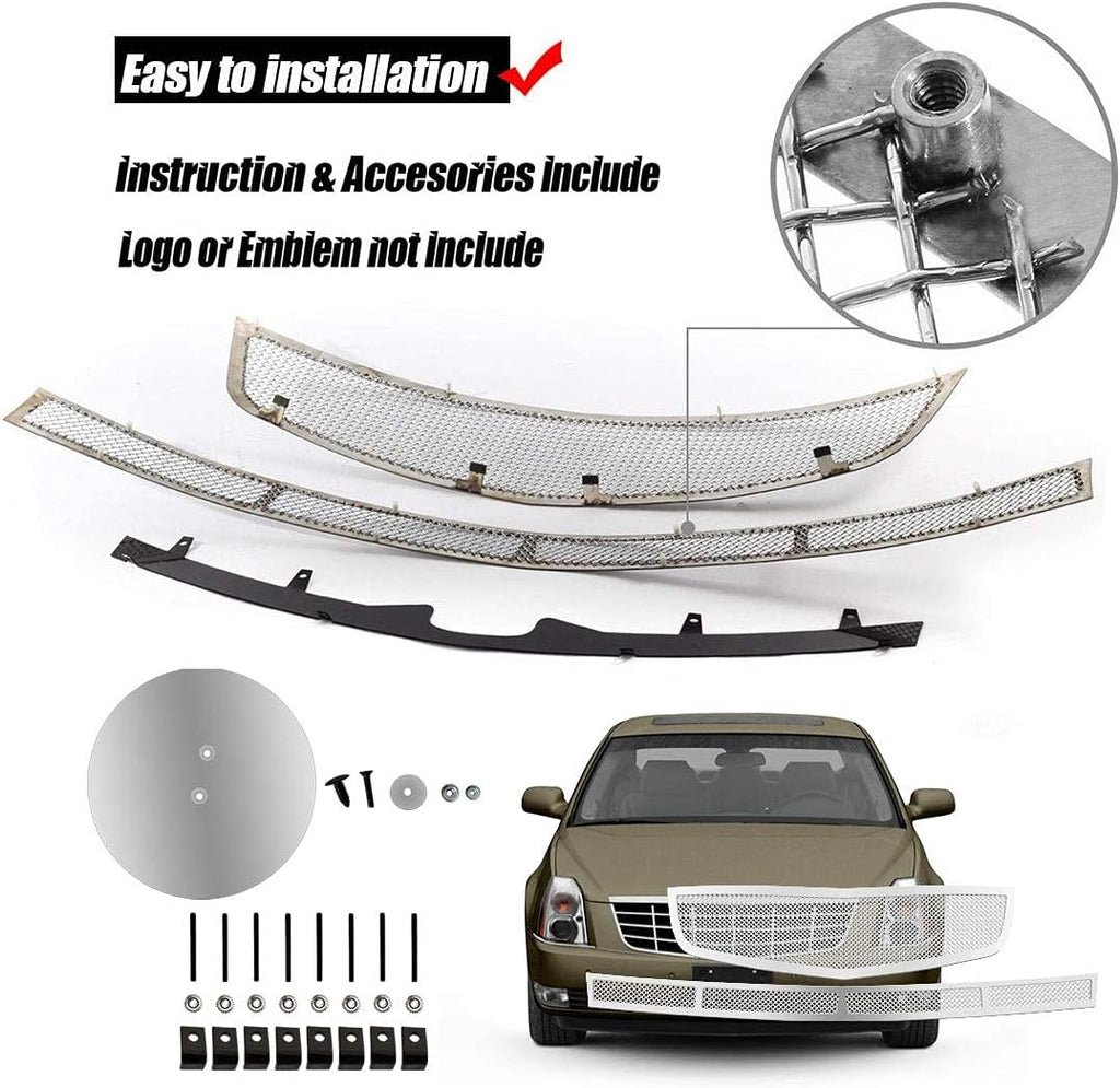 Chrome Stainless Steel Diamond Mesh Grille Insert A166408