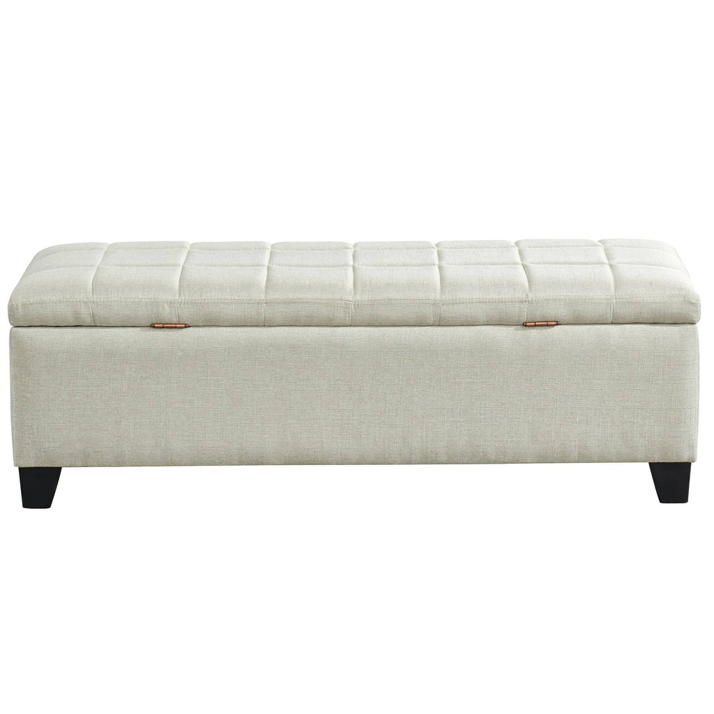 Storage Ottoman Grey Blue N4754