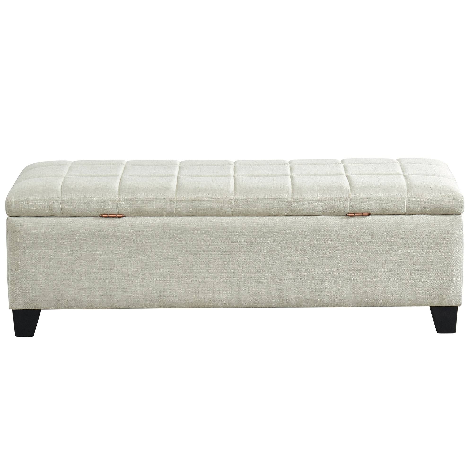 Storage Ottoman Grey Blue N4754