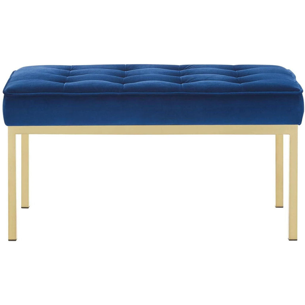 Navy Performance Velvet Bench J804526