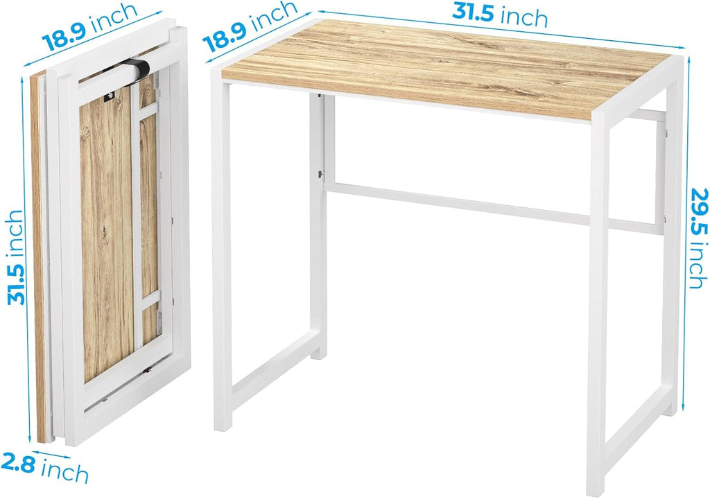 31.5 in Folding Desk with Storage Shelf J648