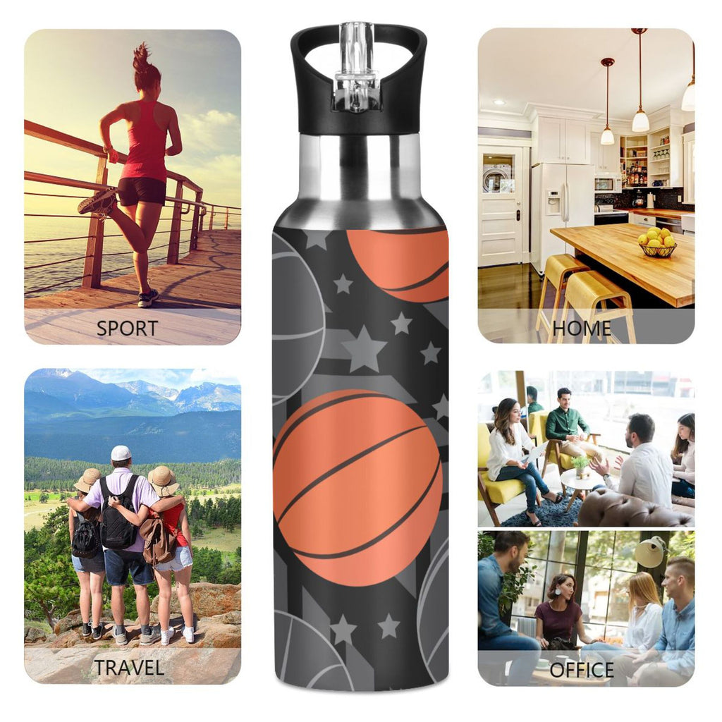Stainless Steel Insulated Water Bottle with Straw Lid W838