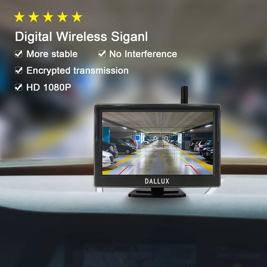 5 Inch Monitor 1080P Front/Rear View Adjustable Camera Pack of 2 V49873
