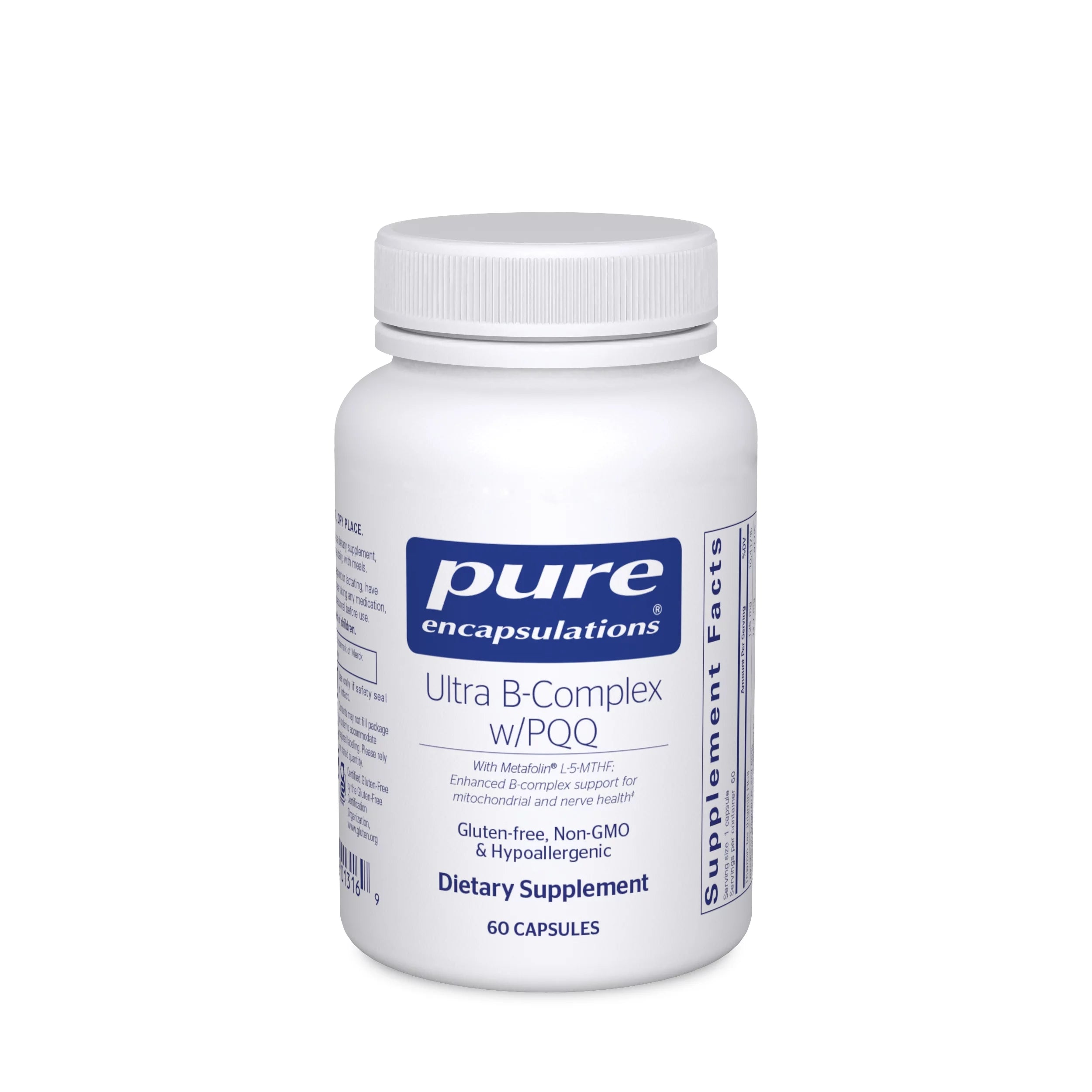 Vitamin B Supplement with PQQ, 60 Capsules R1024