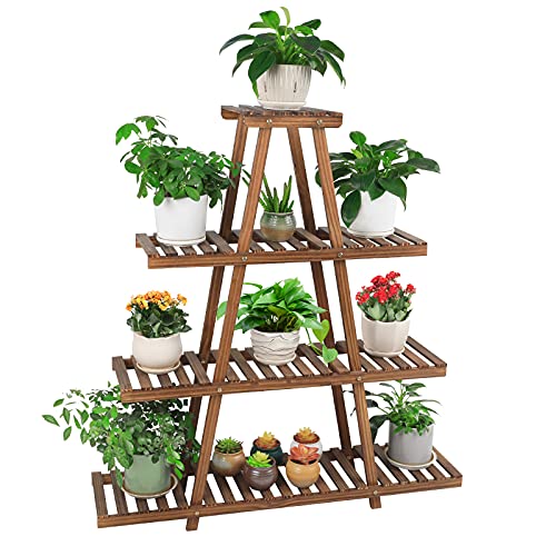 4 Tier Wood Plant Stand L49710