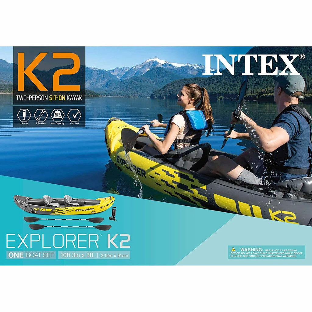 Inflatable Kayak with Oars and Hand Pump D808347