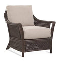 Coral/Blue and Gray and Beige Stripe Wide Armchair G29506