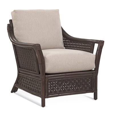 Coral/Blue and Gray and Beige Stripe Wide Armchair G29506