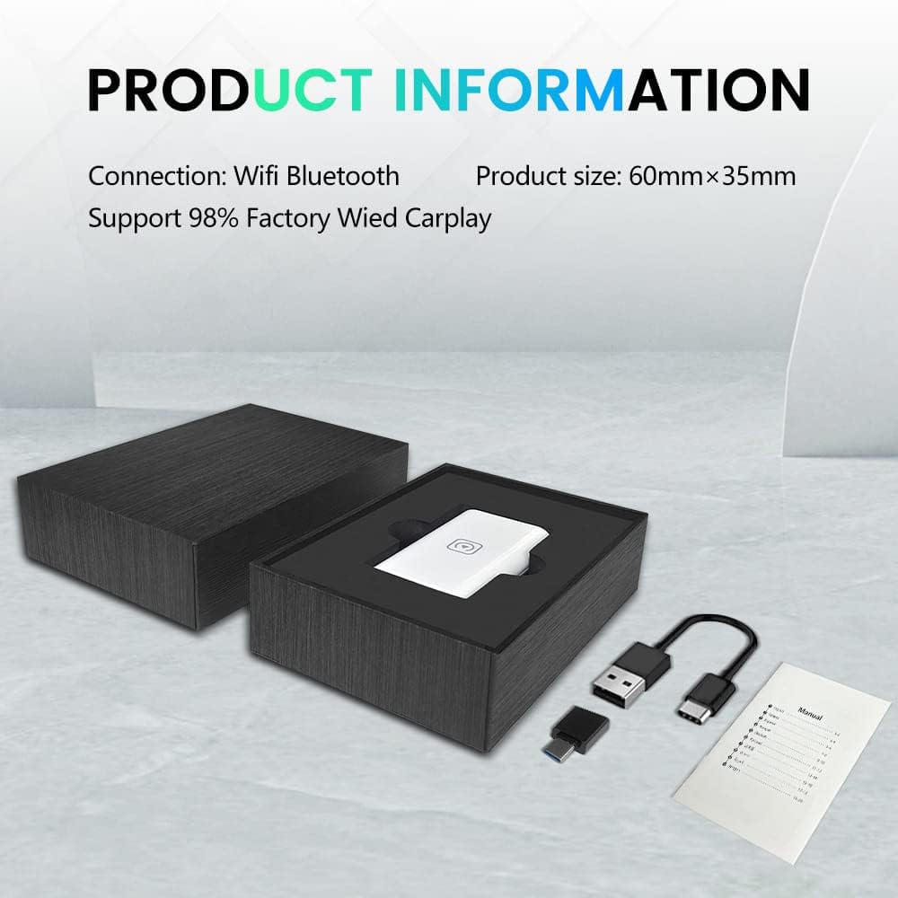 Wireless Carplay Adapter USB Pack of 2 K3312