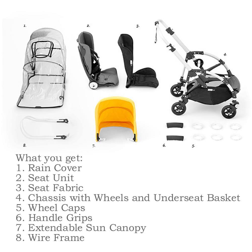 Aluminum Dark Navy Stroller N319