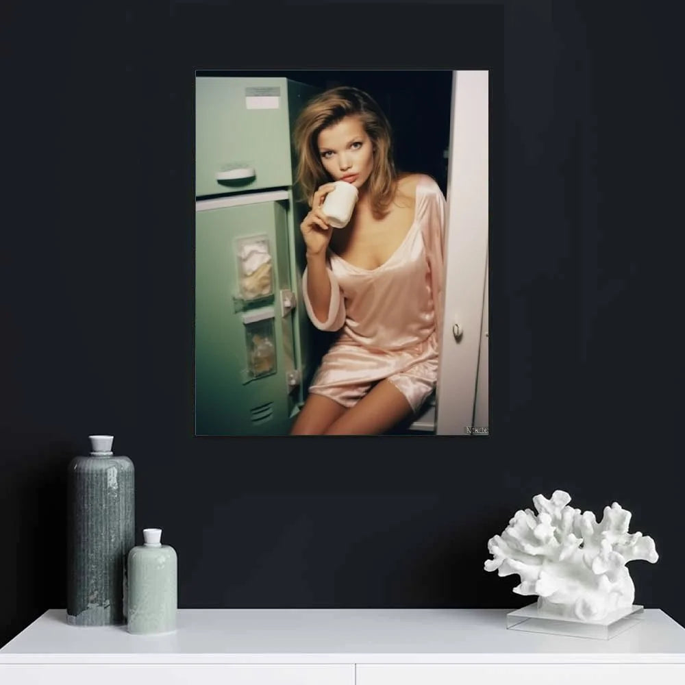 Kate Moss Wall Art Poster Canvas Painting B12963