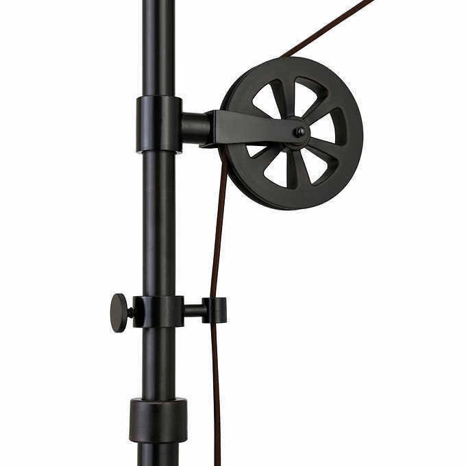 Blackened Bronze Floor Lamp with Pulley System L3580