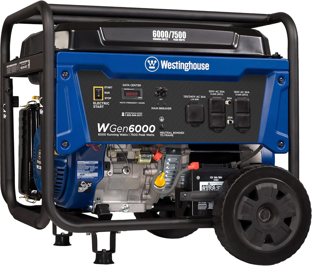 Portable Generator 7500 Rated Watts 9500 Peak Watts Gas Powered E9683
