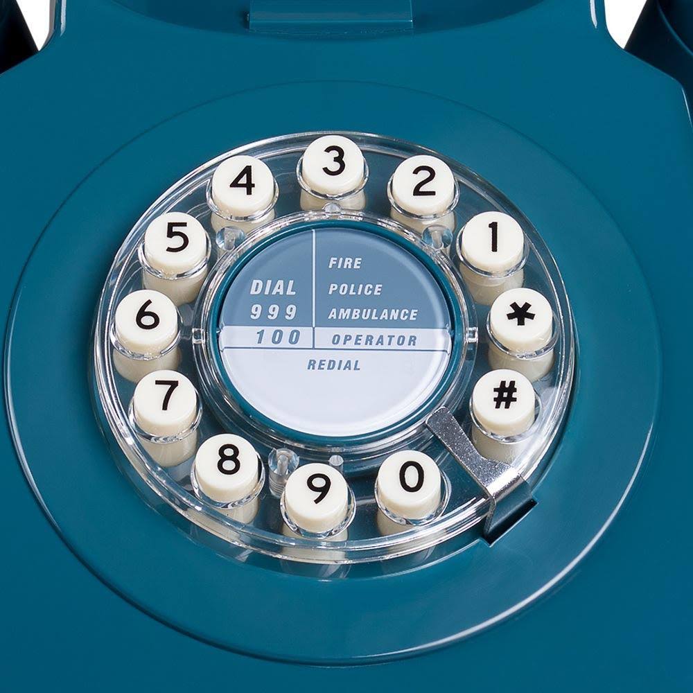 Rotary Design Landline Telephone Biscay Blue O3803