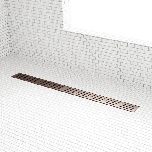 Oil Rubbed Bronze Stainless Steel Linear Shower Drain L850
