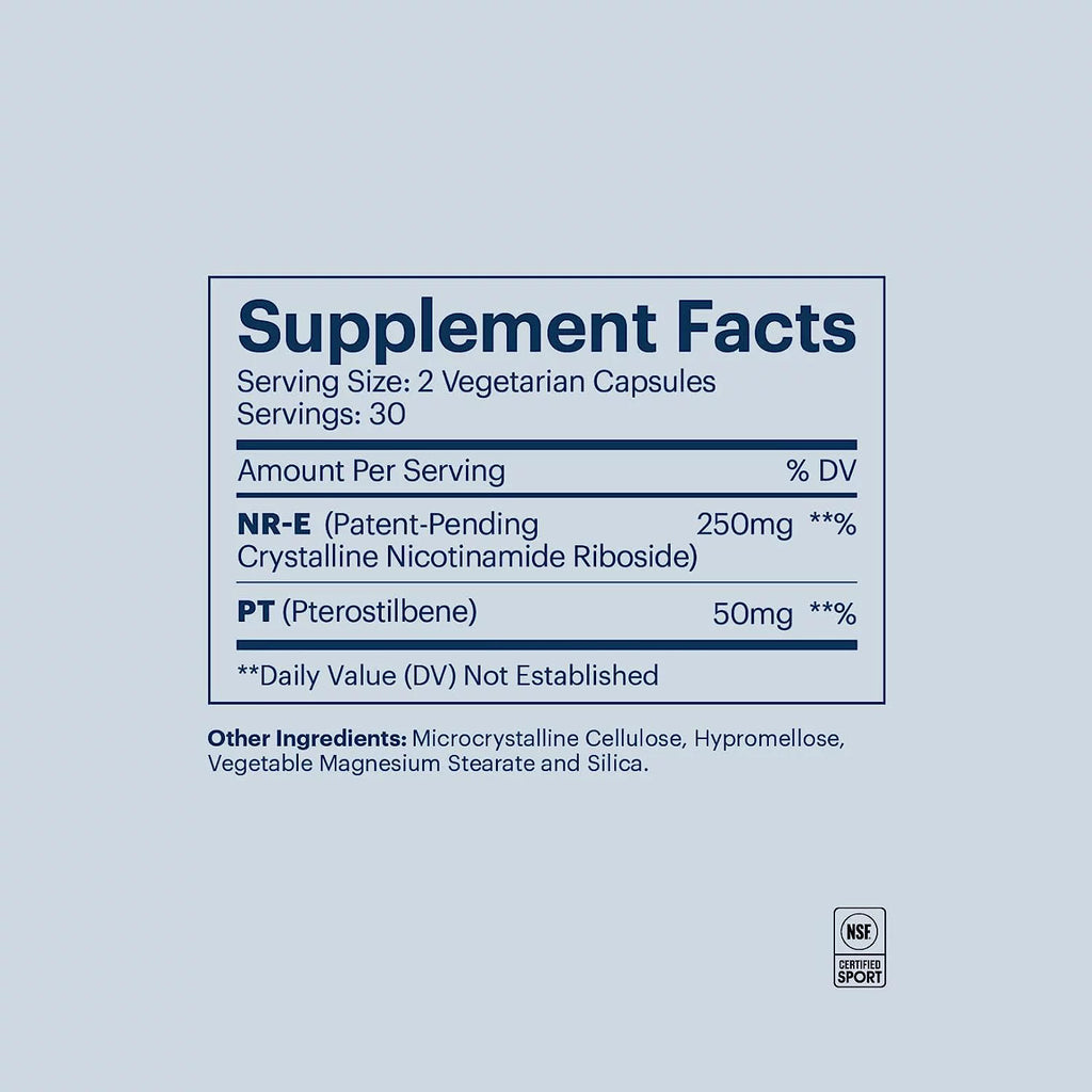 NAD+ Supplement 250mg 60 Capsules H3479