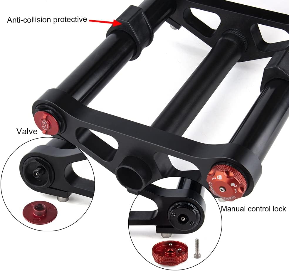 Bike Suspension Fork 26inch 4.0 Air Double Shoulder Downhill MTB M893216